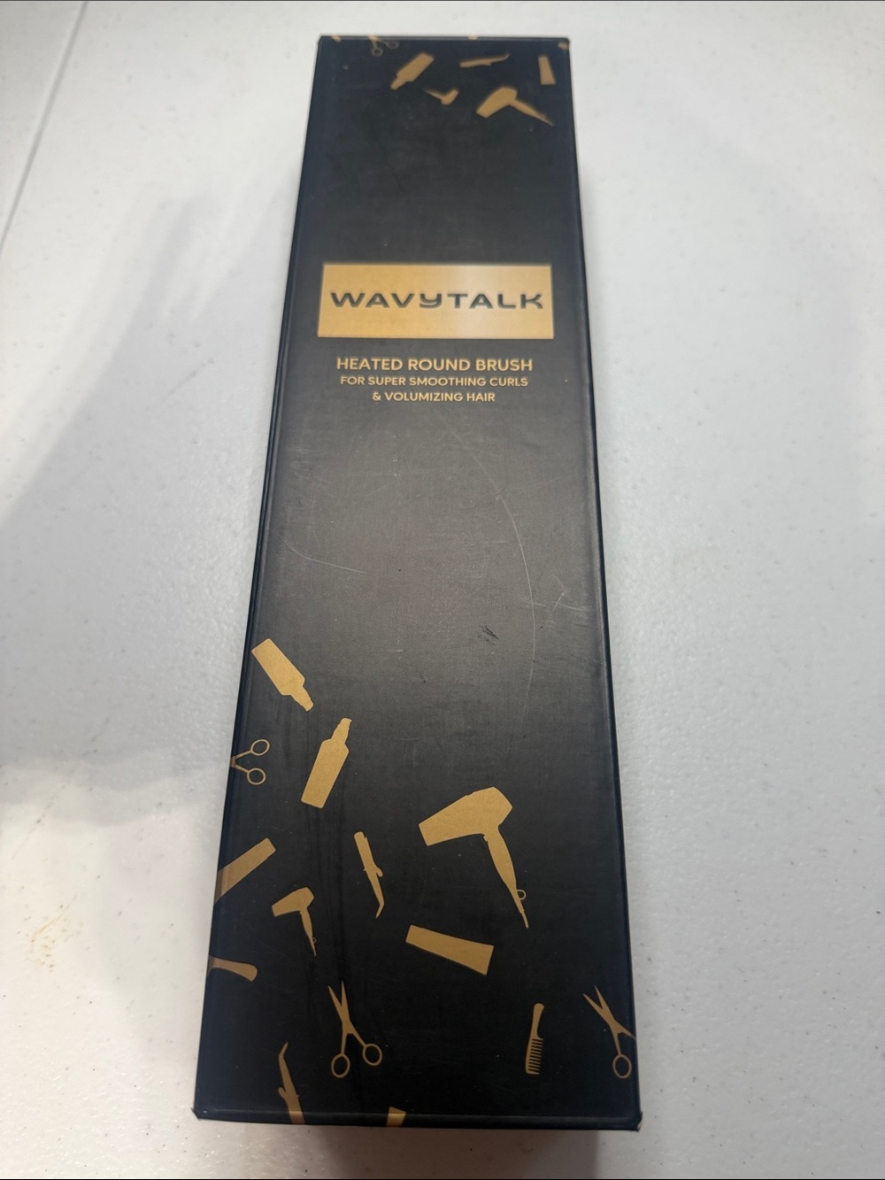 Heated Round Brush - Black & Gold